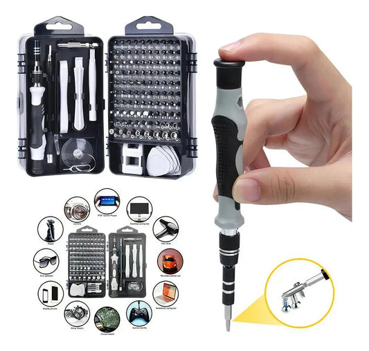 Juego de Destornilladores y Atornilladores de Precisión 🔧 | 115 en 1